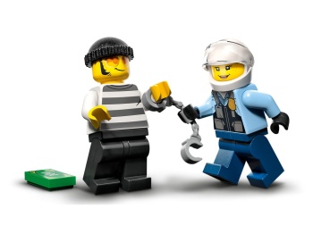 LEGO 60392 City Motocykl policyjny – pościg za samochodem
