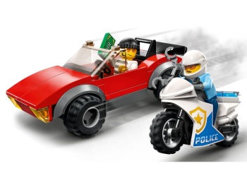 LEGO 60392 City Motocykl policyjny – pościg za samochodem