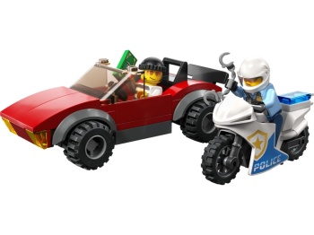 LEGO 60392 City Motocykl policyjny – pościg za samochodem