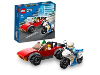 LEGO 60392 City Motocykl policyjny – pościg za samochodem