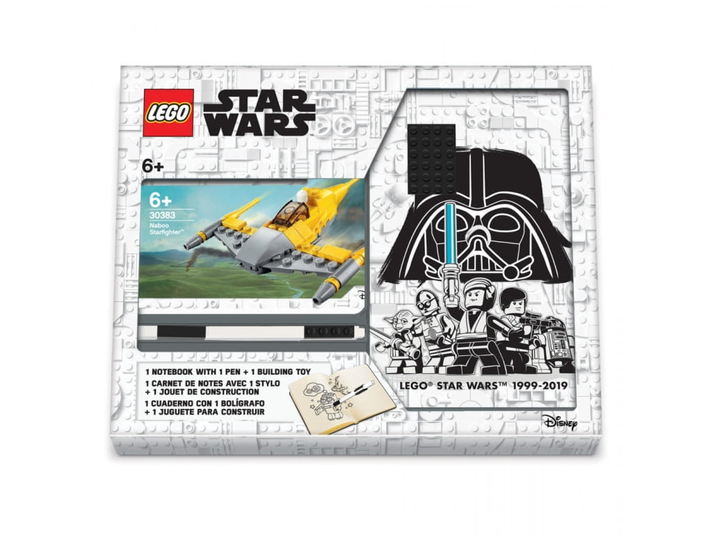 LEGO 52528 Star Wars Notatnik Naboo z zestawem klocków, płytką i długopisem
