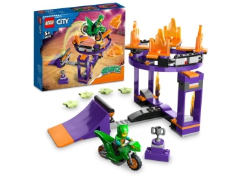 LEGO 60359 City Wyzwanie kaskaderskie – rampa z kołem do przeskakiwania