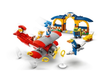 LEGO 76991 Sonic the Hedgehog Tails z warsztatem i samolot Tornado