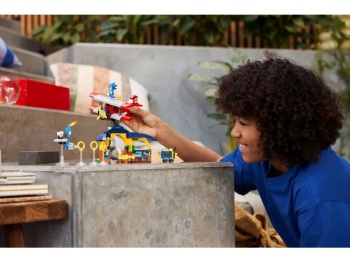 LEGO 76991 Sonic the Hedgehog Tails z warsztatem i samolot Tornado