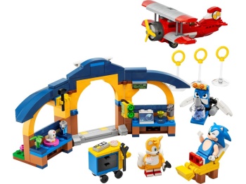 LEGO 76991 Sonic the Hedgehog Tails z warsztatem i samolot Tornado