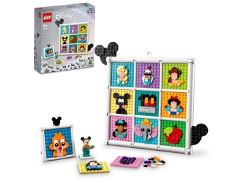 Opakowanie i zawartość zestawu 43221 LEGO Disney 100 lat kultowych animacji Disneya