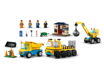 LEGO 60391 City Ciężarówki i dźwig z kulą wyburzeniową