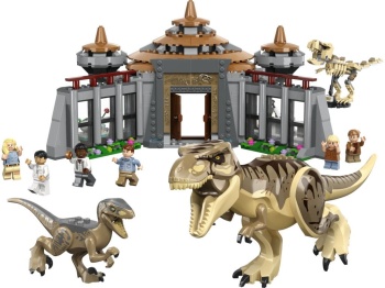 LEGO 76961 Jurassic World Centrum dla odwiedzających: atak tyranozaura i raptora