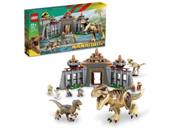LEGO 76961 Jurassic World Centrum dla odwiedzających: atak tyranozaura i raptora