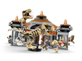 LEGO 76961 Jurassic World Centrum dla odwiedzających: atak tyranozaura i raptora