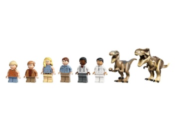 LEGO 76961 Jurassic World Centrum dla odwiedzających: atak tyranozaura i raptora