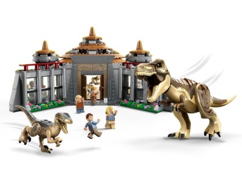 LEGO 76961 Jurassic World Centrum dla odwiedzających: atak tyranozaura i raptora