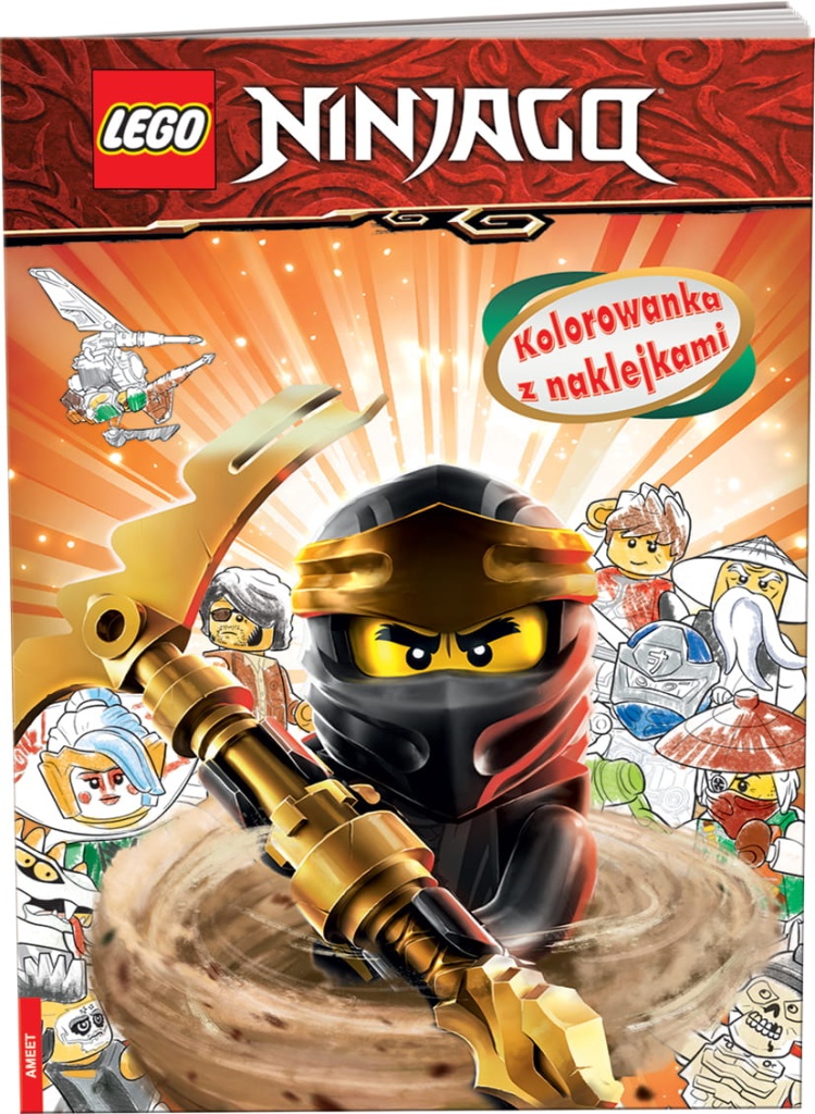 LEGO NA6704 NINJAGO KOLOROWANKA Z NAKLEJKAMI