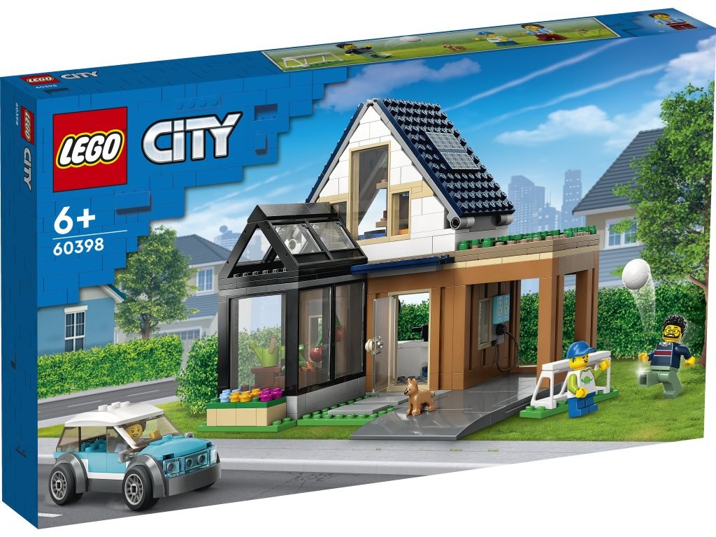 LEGO 60398 City Domek rodzinny i samochód elektryczny