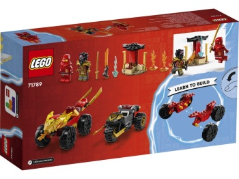 LEGO 71789 Ninjago Bitwa samochodowo-motocyklowa między Kaiem a Rasem