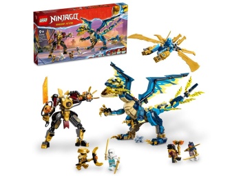 LEGO 71796 Ninjago Smok żywiołu kontra mech cesarzowej