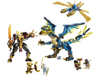 LEGO 71796 Ninjago Smok żywiołu kontra mech cesarzowej