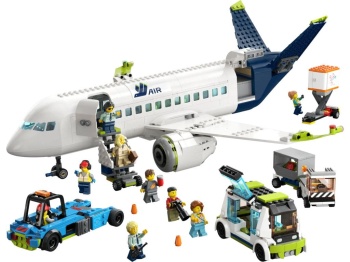 Co zawiera LEGO 60367 City Samolot pasażerski