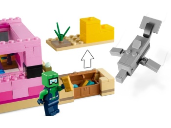 LEGO 21247 Minecraft Dom aksolotla