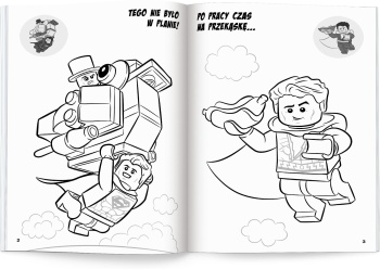 LEGO NA6452 DC COMICS SUPER HEROES KOLOROWANKA Z NAKLEJKAMI