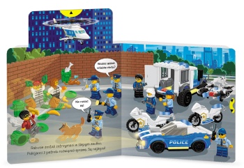 LEGO PPS6004 CITY POLICJA W AKCJI. KSIĄŻKA Z RUCHOMYMI ELEMENTAMI