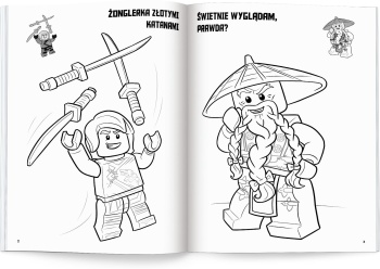LEGO NA6705 NINJAGO KOLOROWANKA Z NAKLEJKAMI