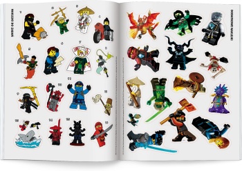 LEGO NA6705 NINJAGO KOLOROWANKA Z NAKLEJKAMI