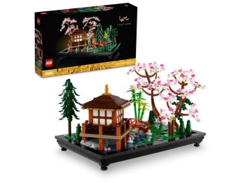 Pudełko i zestaw klocków w LEGO Icons Zaciszny ogród 10315