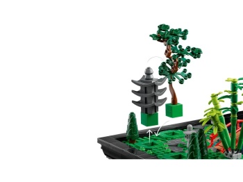 Japoński ogród w LEGO 10315 Icons Zaciszny ogród