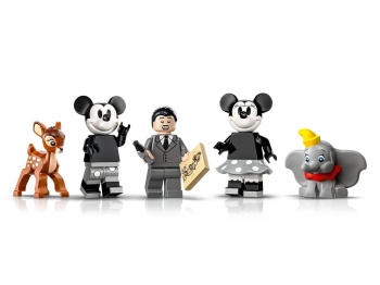 Minifigurki w zestawie LEGO 43230 Disney Classic Kamera Walta Disneya