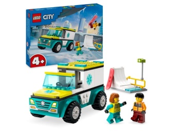 LEGO 60403 City Karetka i snowboardzista