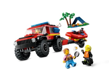 LEGO 60412 City Terenowy wóz strażacki z łodzią