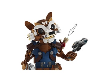 LEGO 76282 Super Heroes Figurka Rocketa do zbudowania
