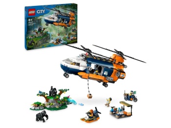 LEGO 60437 City Helikopter badaczy dżungli w bazie
