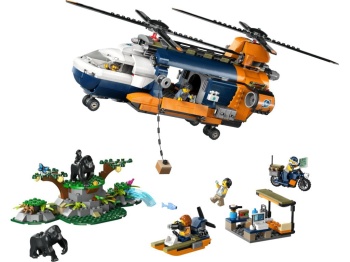 LEGO 60437 City Helikopter badaczy dżungli w bazie