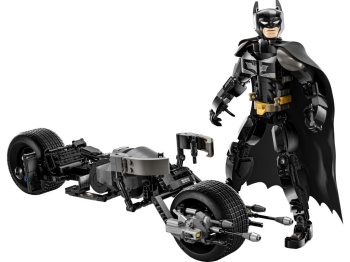 LEGO 76273 Super Heroes Figurka Batmana™ do zbudowania i batcykl