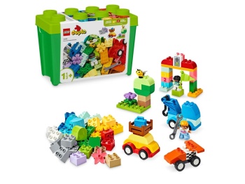 LEGO 10439 DUPLO Pudełko w kształcie klocka z autami i ciężarówkami