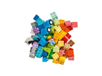 LEGO 10439 DUPLO Pudełko w kształcie klocka z autami i ciężarówkami