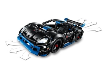 LEGO 42176 Technic Samochód wyścigowy Porsche GT4 e-Performance