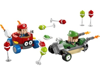 LEGO 72034 Super Mario  Mario kart – baby Mario kontra baby Luigi