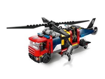 LEGO 60462 City  Zestaw z helikopterem, wozem strażackim i łodzią podwodną