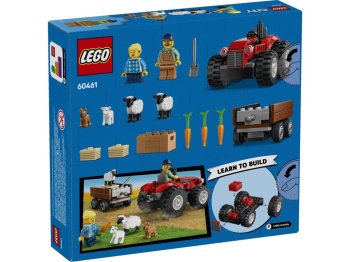 LEGO 60461 City  Czerwony traktor z przyczepą i owcą