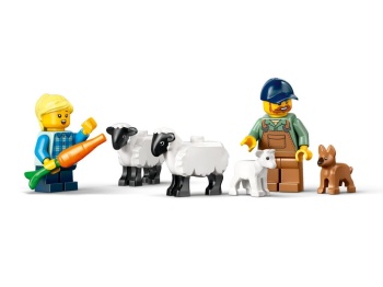 LEGO 60461 City  Czerwony traktor z przyczepą i owcą