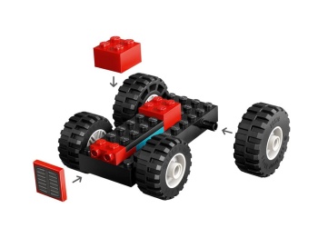 LEGO 60461 City  Czerwony traktor z przyczepą i owcą