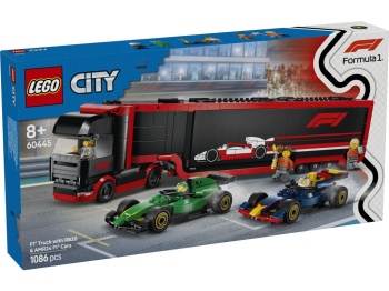 LEGO 60445 City   F1 Ciężarówka z bolidami RB20 i AMR24 F1