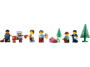 LEGO CREATOR 10259 Stacja w zimowej wiosce figurki