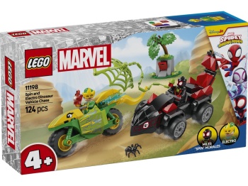 LEGO 11198 Spidey  Pościg Spina za Electro w dinopojeździe