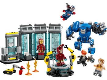 LEGO 76315 Super Heroes Laboratorium Iron Mana: Zbrojownia
