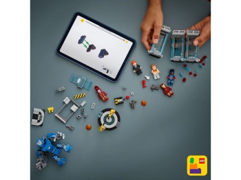 LEGO 76315 Super Heroes Laboratorium Iron Mana: Zbrojownia