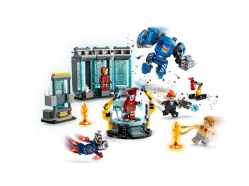 LEGO 76315 Super Heroes Laboratorium Iron Mana: Zbrojownia